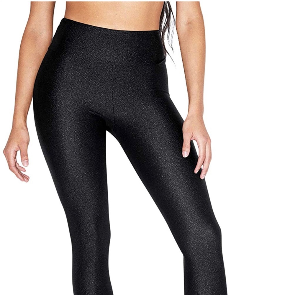 American Apparel Black Nylon leggings- small